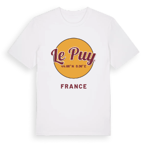 Le Puy cirkel t-shirt – ekologisk bomull t-shirt från Pinshirt
