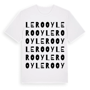 Le Rooy ordlek t-shirt – ekologisk bomull t-shirt från Pinshirt