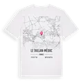 Le Taillan-Médoc karta t-shirt