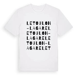 Le Toulon - La Gare ordlek t-shirt – ekologisk bomull t-shirt från Pinshirt
