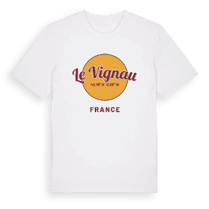 Le Vignau cirkel t-shirt – ekologisk bomull t-shirt från Pinshirt