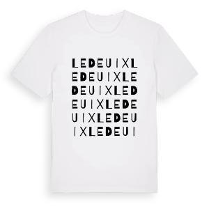 Ledeuix ordlek t-shirt – ekologisk bomull t-shirt från Pinshirt