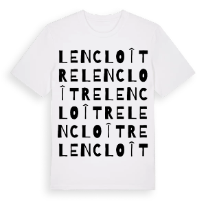 Lencloître ordlek t-shirt – ekologisk bomull t-shirt från Pinshirt