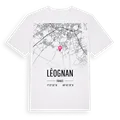 Léognan karta t-shirt