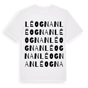 Léognan ordlek t-shirt – ekologisk bomull t-shirt från Pinshirt