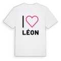Jag älskar Léon t-shirt stort tryck