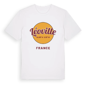 Léoville cirkel t-shirt – ekologisk bomull t-shirt från Pinshirt