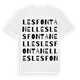 Les Fontanelles ordlek t-shirt