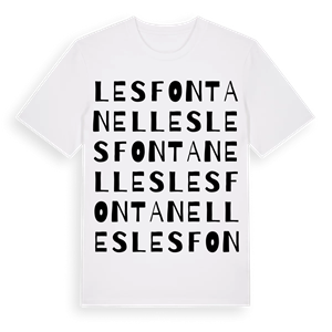 Les Fontanelles ordlek t-shirt – ekologisk bomull t-shirt från Pinshirt