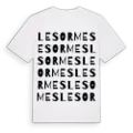 Les Ormes ordlek t-shirt