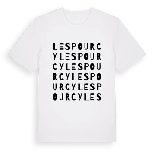 Lespourcy ordlek t-shirt – ekologisk bomull t-shirt från Pinshirt
