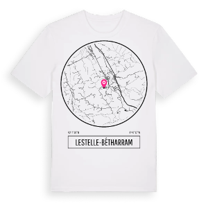 Lestelle-Bétharram t-shirt – ekologisk bomull t-shirt från Pinshirt
