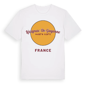 Lévignac-de-Guyenne cirkel t-shirt – ekologisk bomull t-shirt från Pinshirt