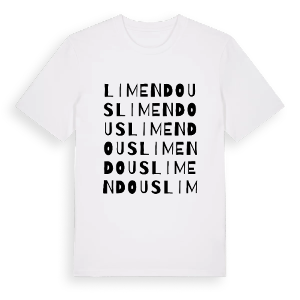 Limendous ordlek t-shirt – ekologisk bomull t-shirt från Pinshirt