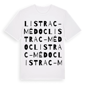 Listrac-Médoc ordlek t-shirt – ekologisk bomull t-shirt från Pinshirt