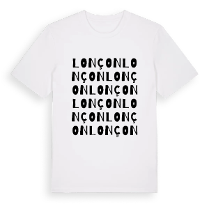 Lonçon ordlek t-shirt – ekologisk bomull t-shirt från Pinshirt
