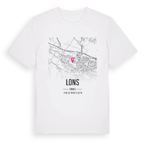 Lons karta t-shirt – ekologisk bomull t-shirt från Pinshirt