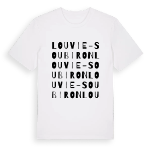 Louvie-Soubiron ordlek t-shirt – ekologisk bomull t-shirt från Pinshirt
