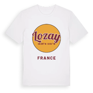Lozay cirkel t-shirt – ekologisk bomull t-shirt från Pinshirt