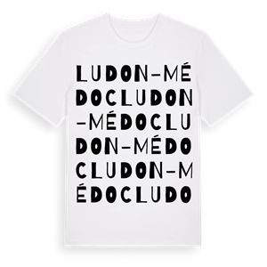 Ludon-Médoc ordlek t-shirt – ekologisk bomull t-shirt från Pinshirt