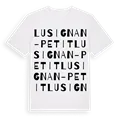 Lusignan-Petit ordlek t-shirt