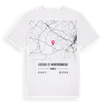 Lussas-et-Nontronneau karta t-shirt