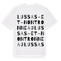 Lussas-et-Nontronneau ordlek t-shirt