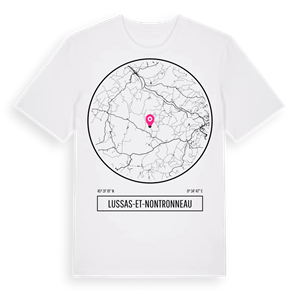 Lussas-et-Nontronneau t-shirt – ekologisk bomull t-shirt från Pinshirt