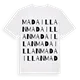 Madaillan ordlek t-shirt