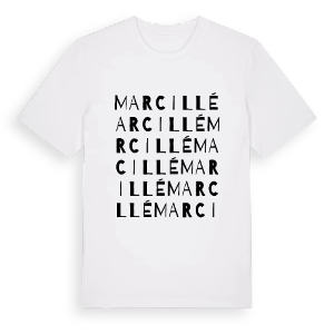 Marcillé ordlek t-shirt – ekologisk bomull t-shirt från Pinshirt