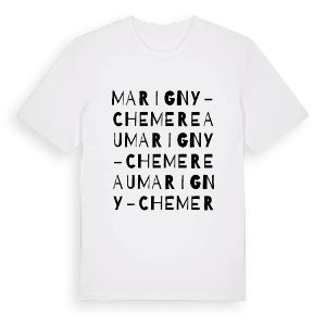 Marigny-Chemereau ordlek t-shirt – ekologisk bomull t-shirt från Pinshirt