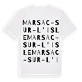 Marsac-sur-l'Isle ordlek t-shirt