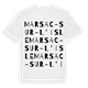 Marsac-sur-l'Isle ordlek t-shirt