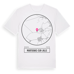 Martignas-sur-Jalle t-shirt – ekologisk bomull t-shirt från Pinshirt
