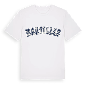 Martillac college t-shirt – ekologisk bomull t-shirt från Pinshirt