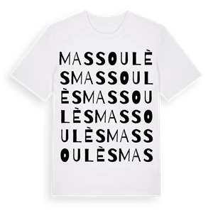 Massoulès ordlek t-shirt – ekologisk bomull t-shirt från Pinshirt