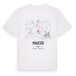 Maucor karta t-shirt – ekologisk bomull t-shirt från Pinshirt