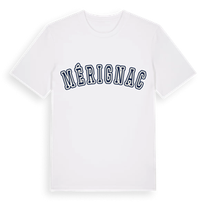 Mérignac college t-shirt – ekologisk bomull t-shirt från Pinshirt