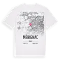 Mérignac karta t-shirt