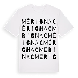 Mérignac ordlek t-shirt – ekologisk bomull t-shirt från Pinshirt