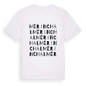 Mérinchal ordlek t-shirt – ekologisk bomull t-shirt från Pinshirt