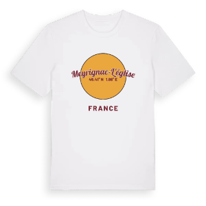 Meyrignac-l'Église cirkel t-shirt – ekologisk bomull t-shirt från Pinshirt