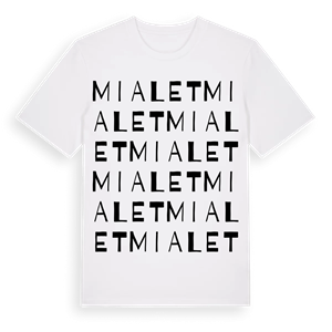 Mialet ordlek t-shirt – ekologisk bomull t-shirt från Pinshirt