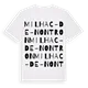Milhac-de-Nontron ordlek t-shirt