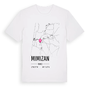 Mimizan karta t-shirt – ekologisk bomull t-shirt från Pinshirt