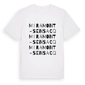 Miramont-Sensacq ordlek t-shirt – ekologisk bomull t-shirt från Pinshirt