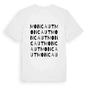 Moncaut ordlek t-shirt – ekologisk bomull t-shirt från Pinshirt