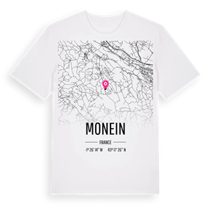 Monein karta t-shirt – ekologisk bomull t-shirt från Pinshirt