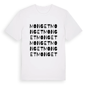 Monget ordlek t-shirt – ekologisk bomull t-shirt från Pinshirt