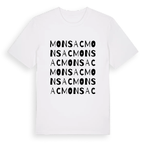 Monsac ordlek t-shirt – ekologisk bomull t-shirt från Pinshirt